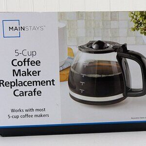 Mainstays 5 Cup Coffee Maker Replacement Carafe Walmart Universal New in Box